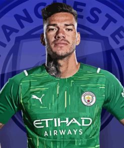 Ederson Mancherster City Goalkeeper Paint By Numbers