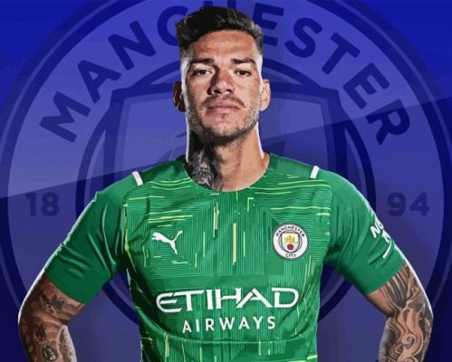 Ederson Mancherster City Goalkeeper Paint By Numbers