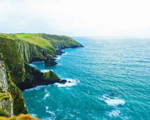 Irish Coast Landscape Paint By Numbers