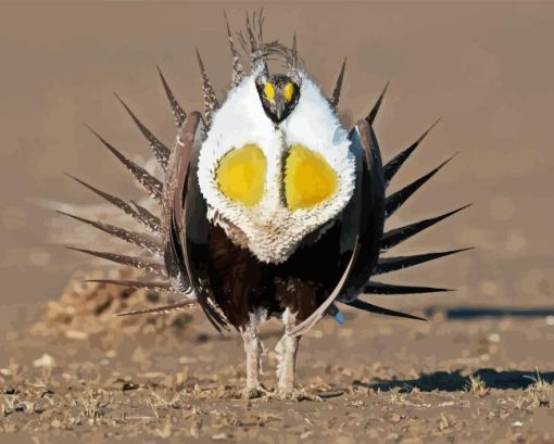 Sage Grouse Paint By Numbers