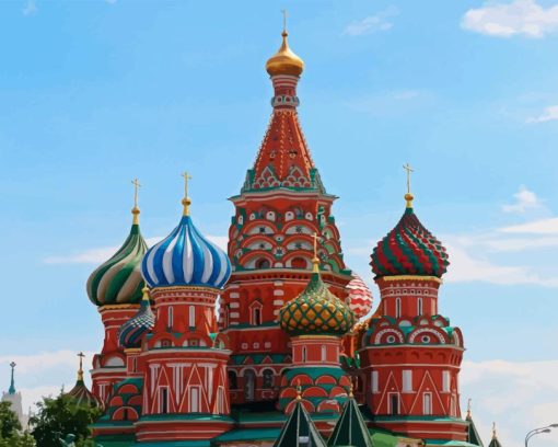 St Basil Cathedral Paint By Numbers