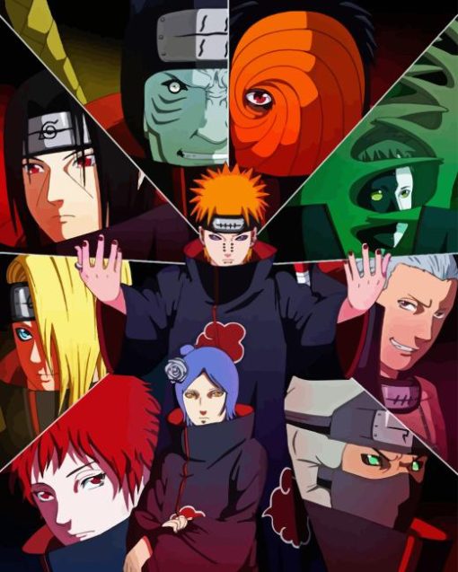 Akatsuki Group Paint By Numbers