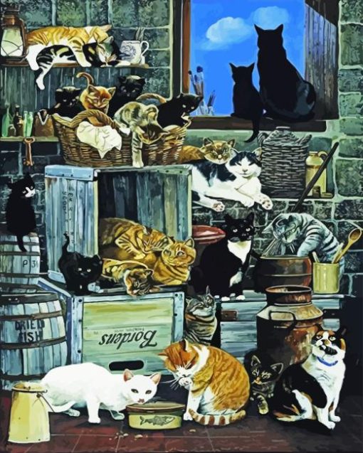 Alley Cats Paint By Numbers