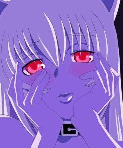 Anime Girl Red Eyes Paint By Numbers