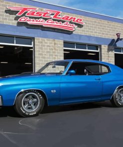 Blue 1971 Chevelle Paint By Numbers