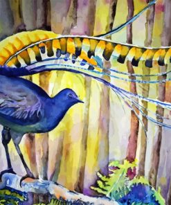 Blue Lyrebird Paint By Numbers
