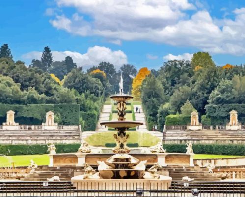 Boboli Gardens Florence Paint By Numbers