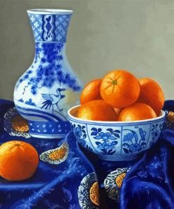 Chinese Vase and Orange Paint By Numbers