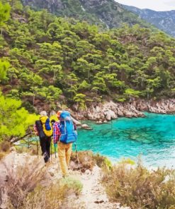 Hiking In Lycian Way Paint By Numbers