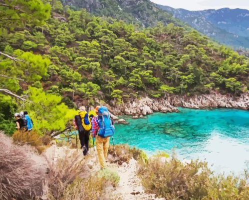 Hiking In Lycian Way Paint By Numbers