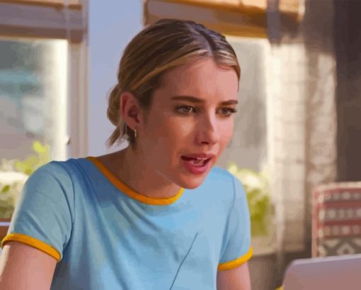 Holidate Emma Roberts Paint By Numbers