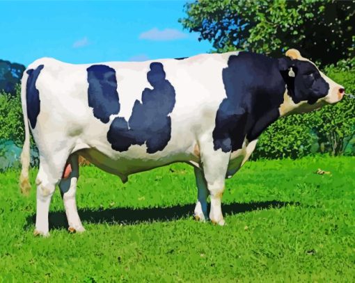 Holstein Friesian Paint By Numbers