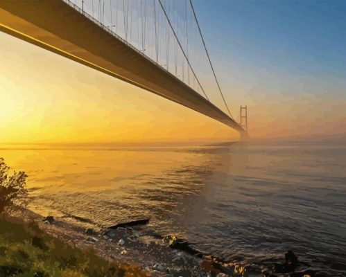 Humber Bridge England Paint By Numbers