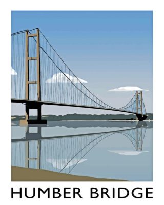 Humber Bridge Poster Paint By Numbers