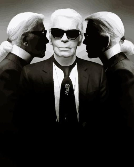 Karl Lagerfeld Photoshoot Paint By Numbers