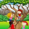 Kids Tree Climb Paint By Numbers