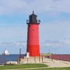 Milwaukee Pierhead Lighthouse Paint By Numbers