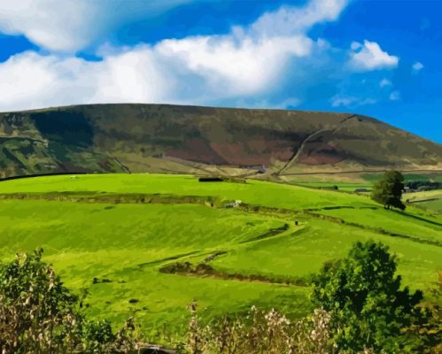 Pendle Hill England Paint By Numbers