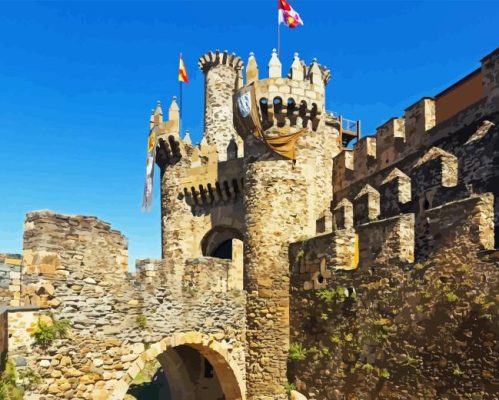 Ponferrada Castle Paint By Numbers