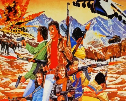 Red Dawn Characters Paint By Numbers