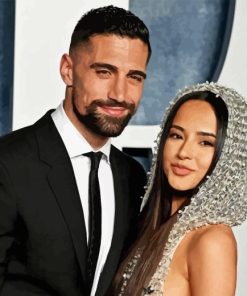 Sebastian Lletget and Becky G Paint By Numbers