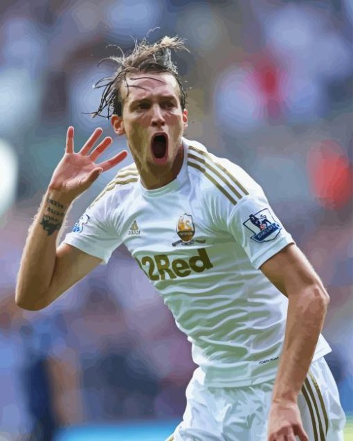 Footballer Michu Paint By Numbers