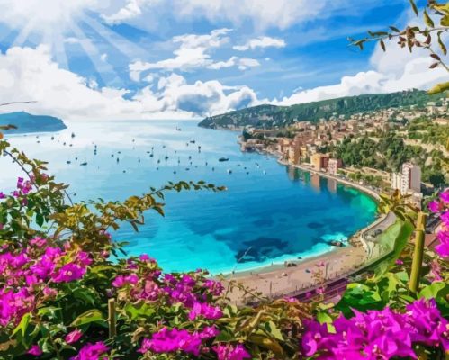 French Coast Riviera Paint By Numbers