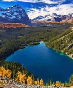 Lake Ohara In Yoho Paint By Numbers