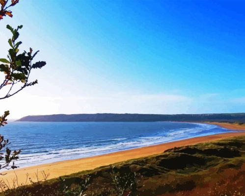 Oxwich Bay Paint By Numbers