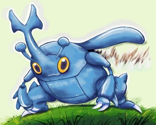 Pokemon Heracross Paint By Numbers