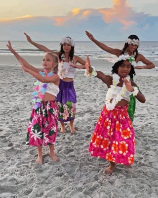 Dancers On The Beach Paint By Numbers