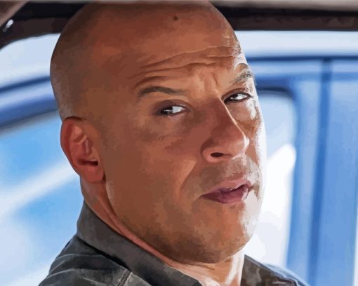 Dominic Toretto Character Paint By Numbers