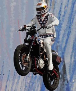 Evel Knievel Jump Paint By Numbers