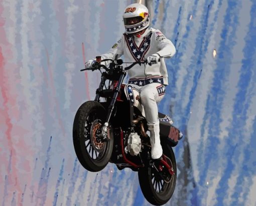 Evel Knievel Jump Paint By Numbers