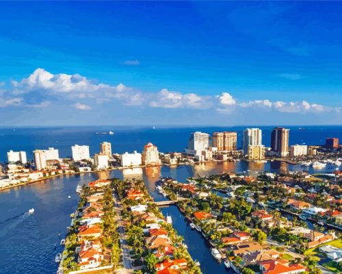 Fort Lauderdale Florida Paint By Numbers