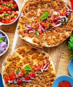 Lahmacun Bread Paint By Numbers