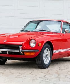 Red 1972 Nissan Fairlady Paint By Numbers