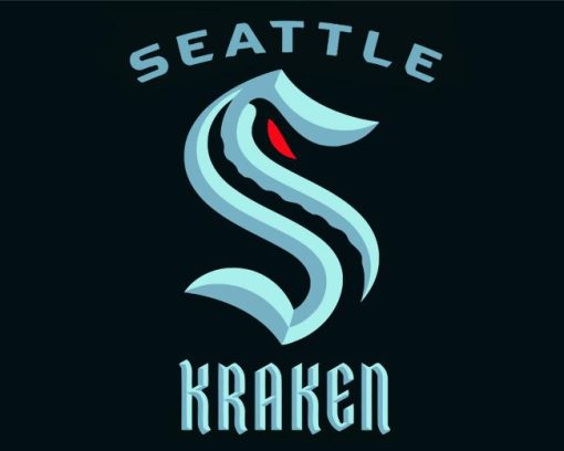 Seattle Kraken Symbol Paint By Numbers