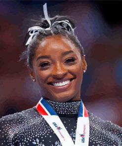 Simone Biles Gymnast Paint By Numbers