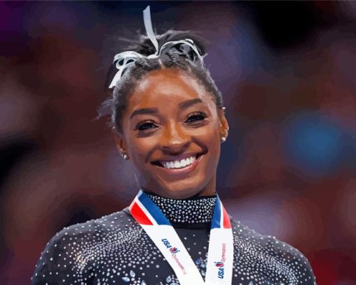 Simone Biles Gymnast Paint By Numbers