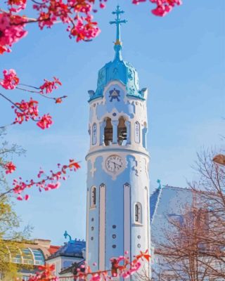 The Blue Church Paint By Numbers