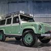 Vintage Land Rover Paint By Numbers