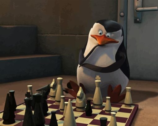 Bird Playing Chess Paint By Numbers