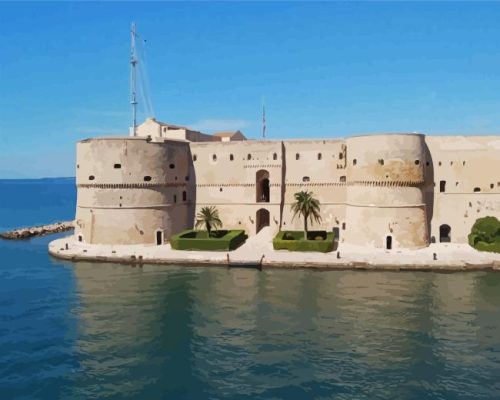 Castello Aragonese of Taranto Paint By Numbers