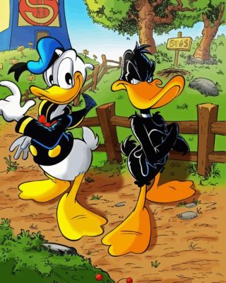 Donald and Daffy Paint By Numbers