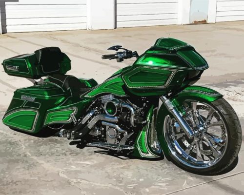 Motorcycle Road Glide Paint By Numbers