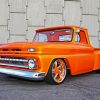 Orange Classic Truck Paint By Numbers