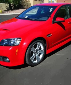 Red Pontiac G8 Paint By Numbers