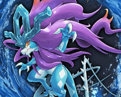 Suicune Pokemon Paint By Numbers