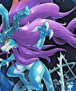 Suicune Pokemon Paint By Numbers